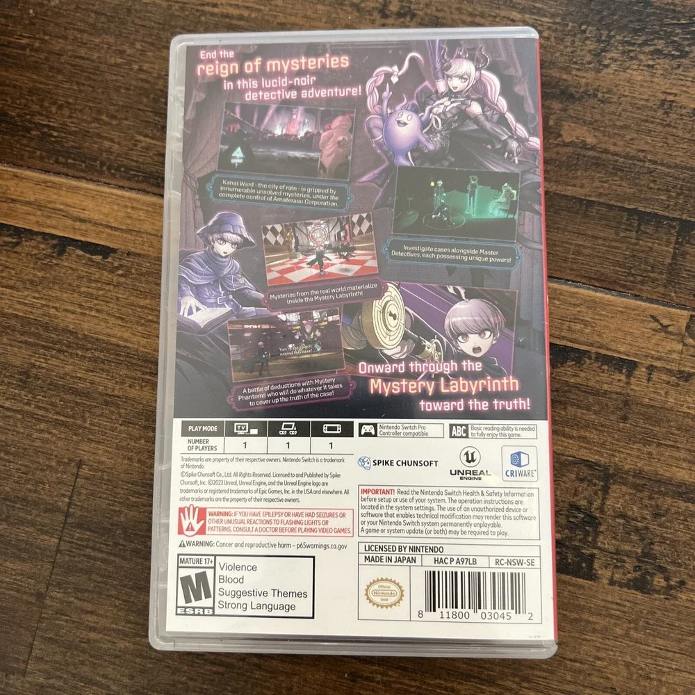 Master Detective Archives: RAIN CODE (Nintendo Switch 2023)